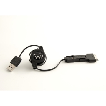 EW9906 | CAVO RETRATTILE  MINI USB - MICRO USB E APPLE | Ewent | distributori informatica
